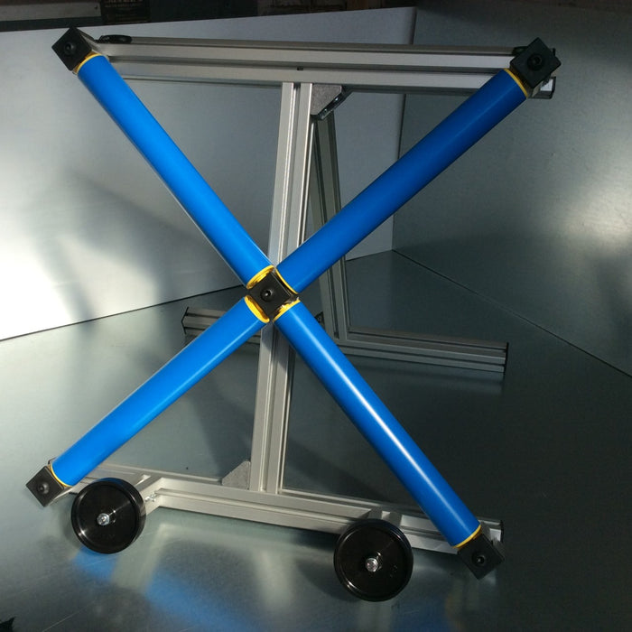 Alloy wheel turntable with stand